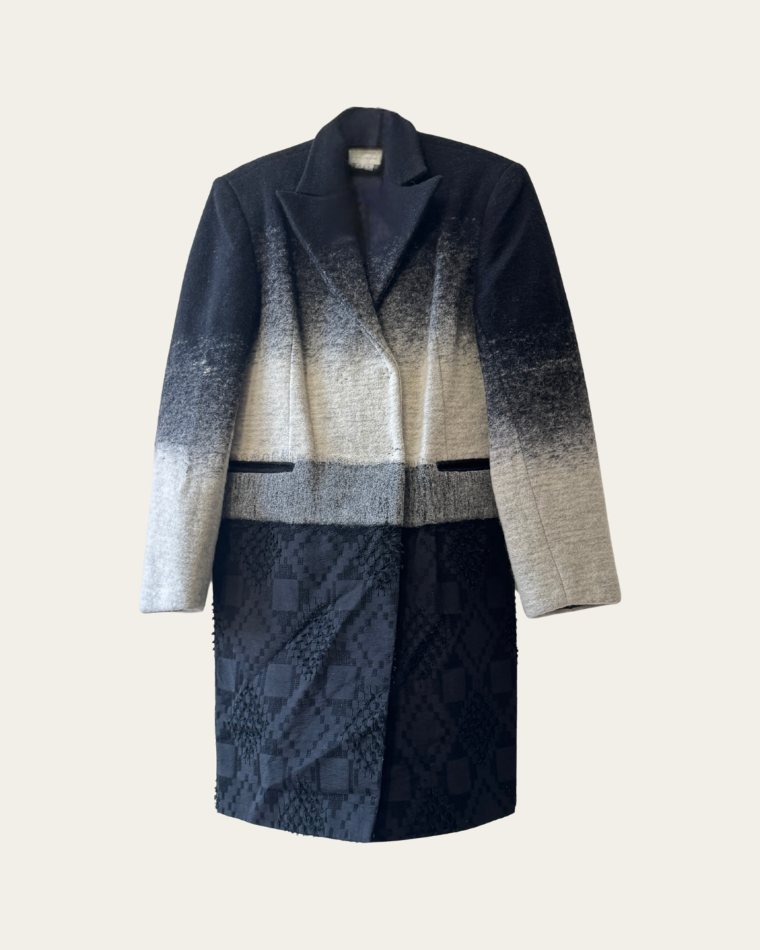 Cashmere Wool Winter Coat Gradation & Texture